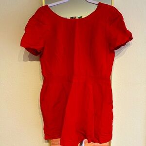 Red short jumpsuit
